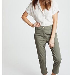 Theory green pants 0